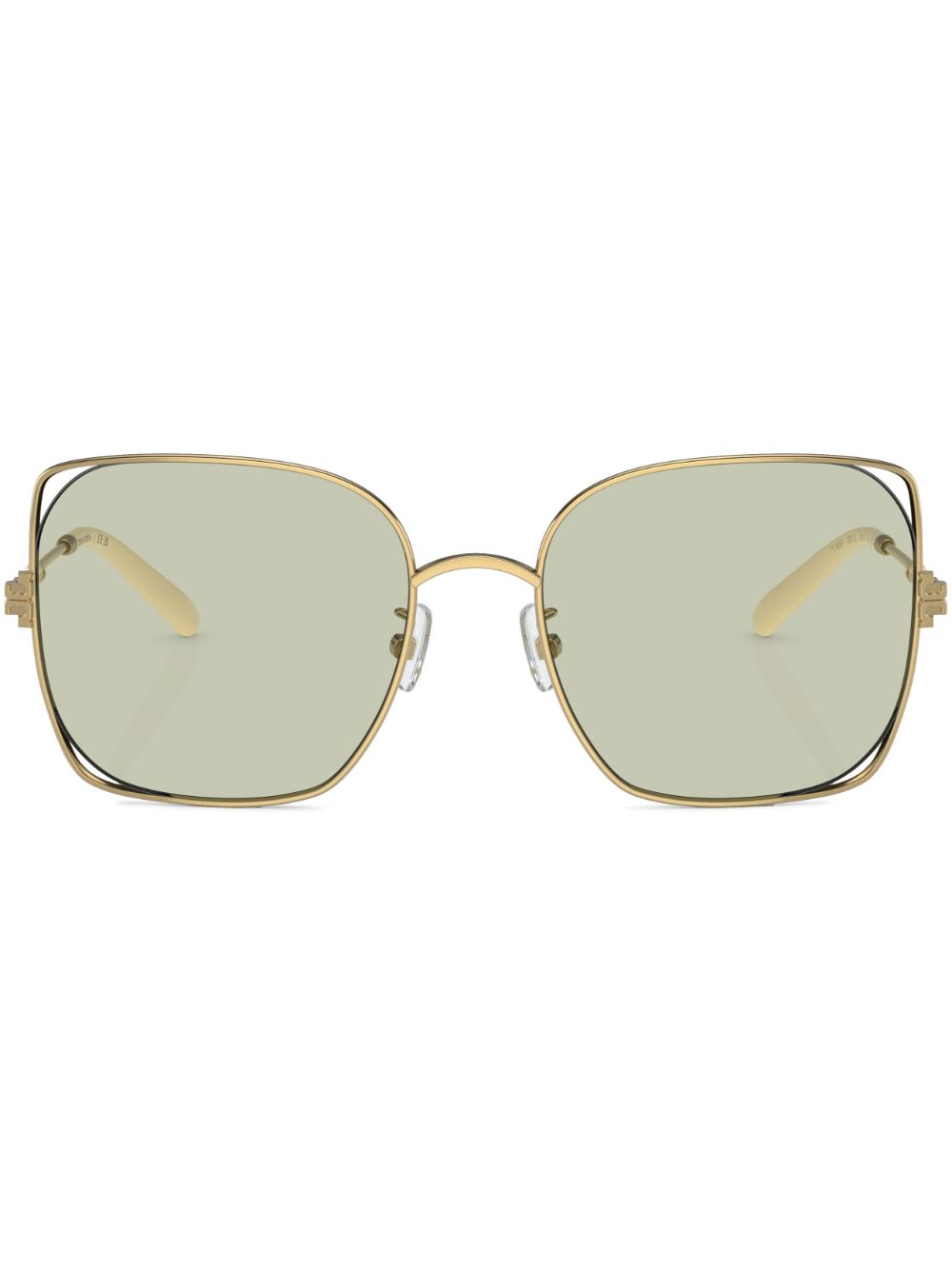 Tory Burch Oversize-frame Sunglasses In 3351/2 Gold