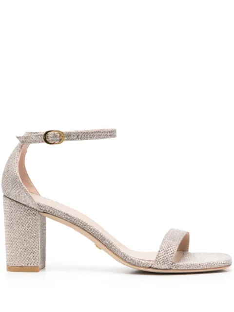 Stuart Weitzman single strap 85mm leather sandals