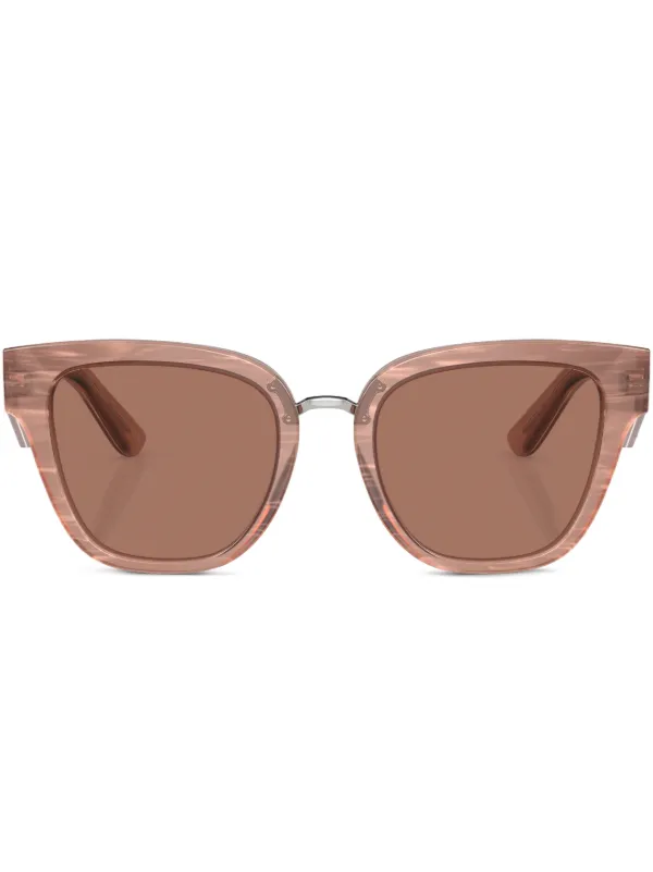 Dolce & Gabbana Eyewear キャットアイ サングラス | ブラウン | FARFETCH JP