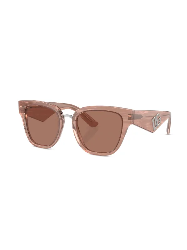 Dolce & Gabbana Eyewear キャットアイ サングラス | ブラウン | FARFETCH JP