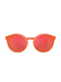Dolce & Gabbana Kids logo-print round-frame sunglasses - Orange