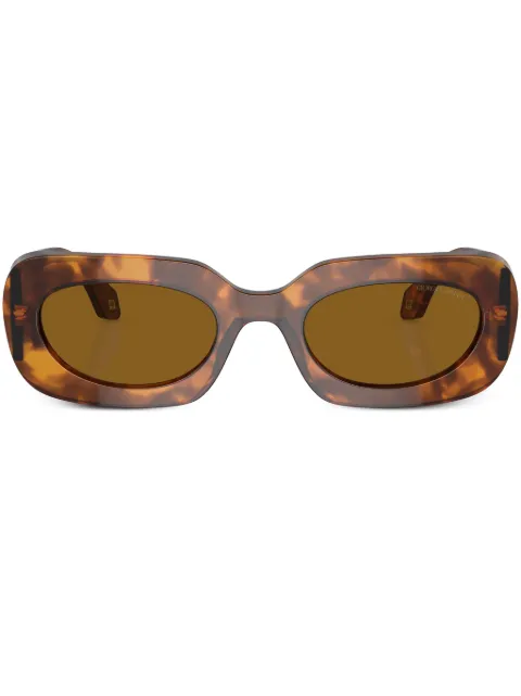 Giorgio Armani tortoiseshell-effect square-frame sunglasses