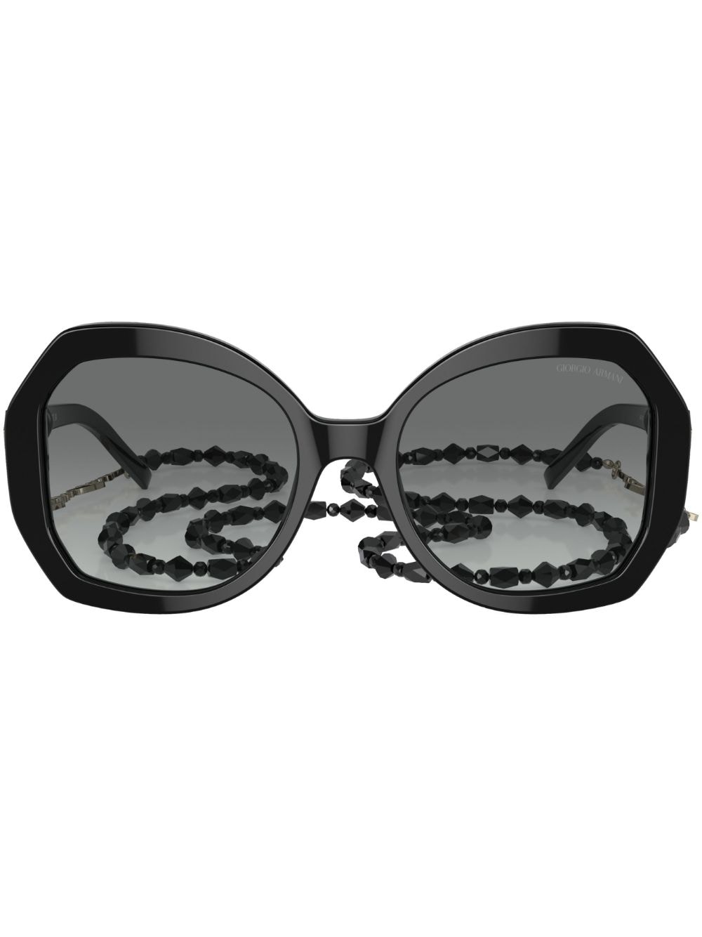Giorgio Armani Oversized-sonnenbrille In Black