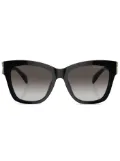 Michael Kors logo-plaque tinted sunglasses - Black