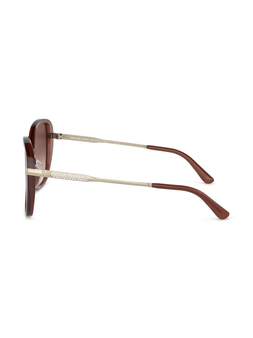 Shop Michael Kors Flatiron Oversized-frame Sunglasses In Brown