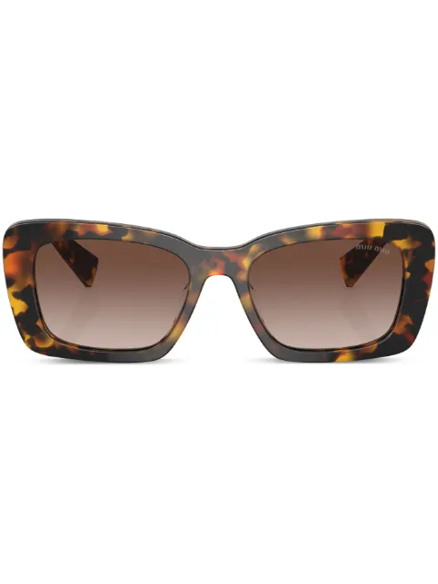Miu Miu Eyewear tortoiseshell-effect square-frame sunglasses