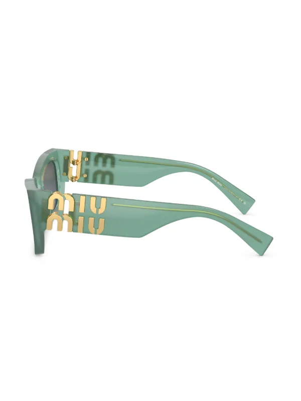 【日常を華やかに彩る】MIUMIU スクエアフレーム サングラス Miu Miu Eyewear Runway スクエアフレーム サングラス
