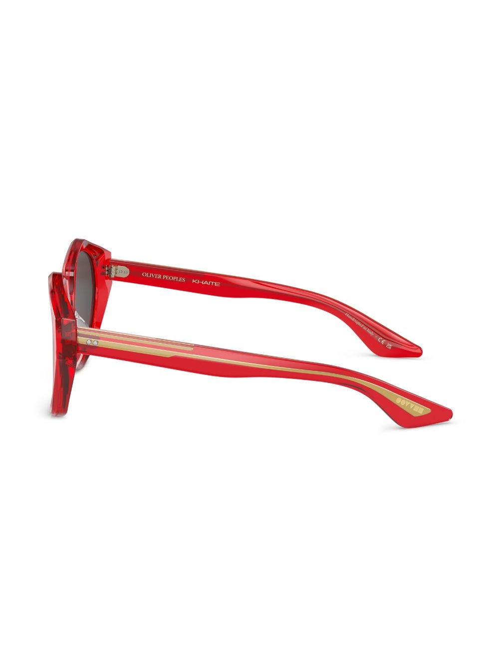 Shop Oliver Peoples Translucent Oversize-frame Sunglasses In 176187 Translucent Red
