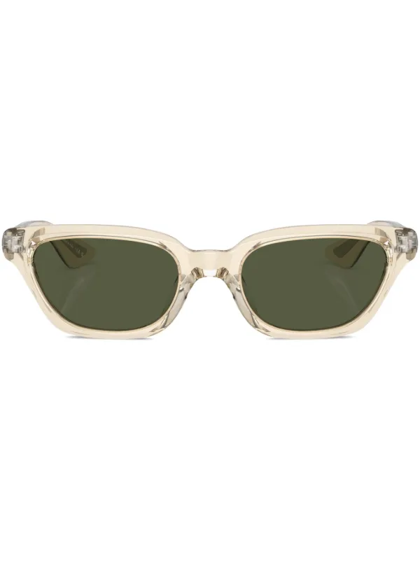 Oliver Peoples Transparent Beige Cat-Eye Sunglasses with Dark Lenses Oliver Peoples OV5332U Ryce Beige/Clear Eyeglasses  main image 4