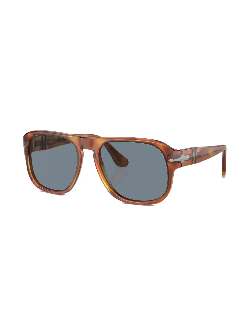 Shop Persol Round-frame Sunglasses In Braun