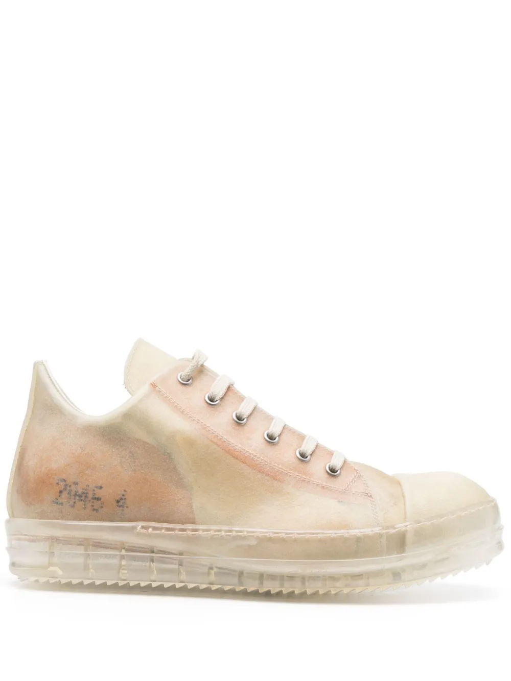Rick Owens distressed-finish sneakers - Neutrals