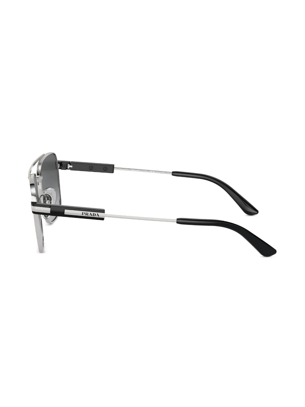 Prada Eyewear Zonnebril met vierkant montuur Zilver