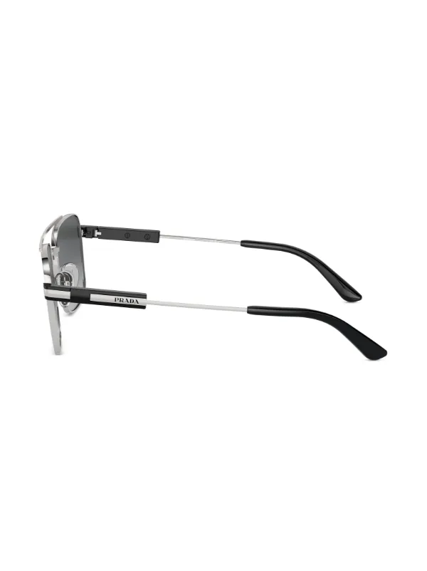 Prada Eyewear square-frame Sunglasses | Silver | FARFETCH