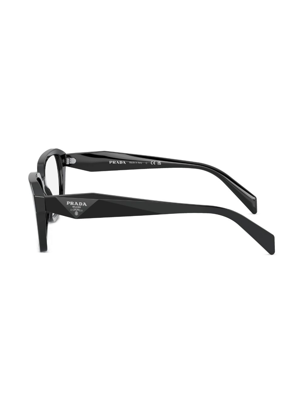 Shop Prada Square-frame Glasses In Schwarz