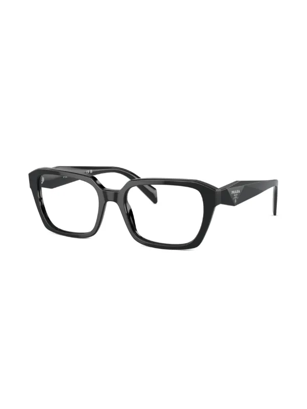 Prada Eyewear square-frame Glasses | Black | FARFETCH RO