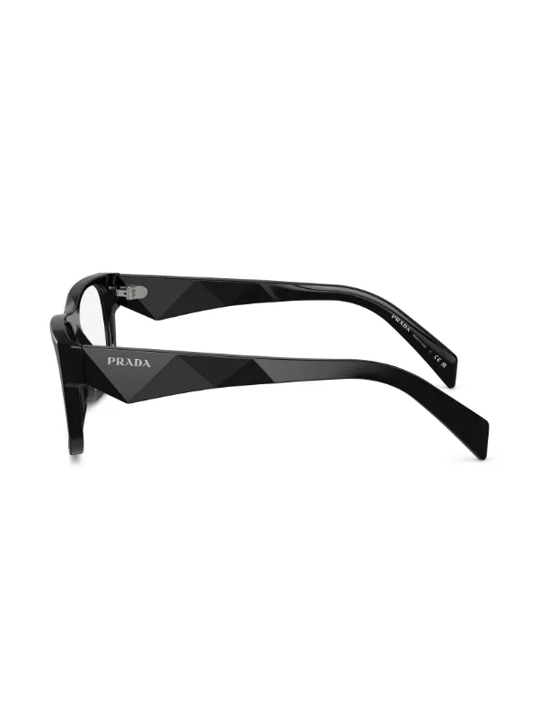小物 archive PRADA square eyewear Prada Eyewear square-frame Glasses | Black | FARFETCH