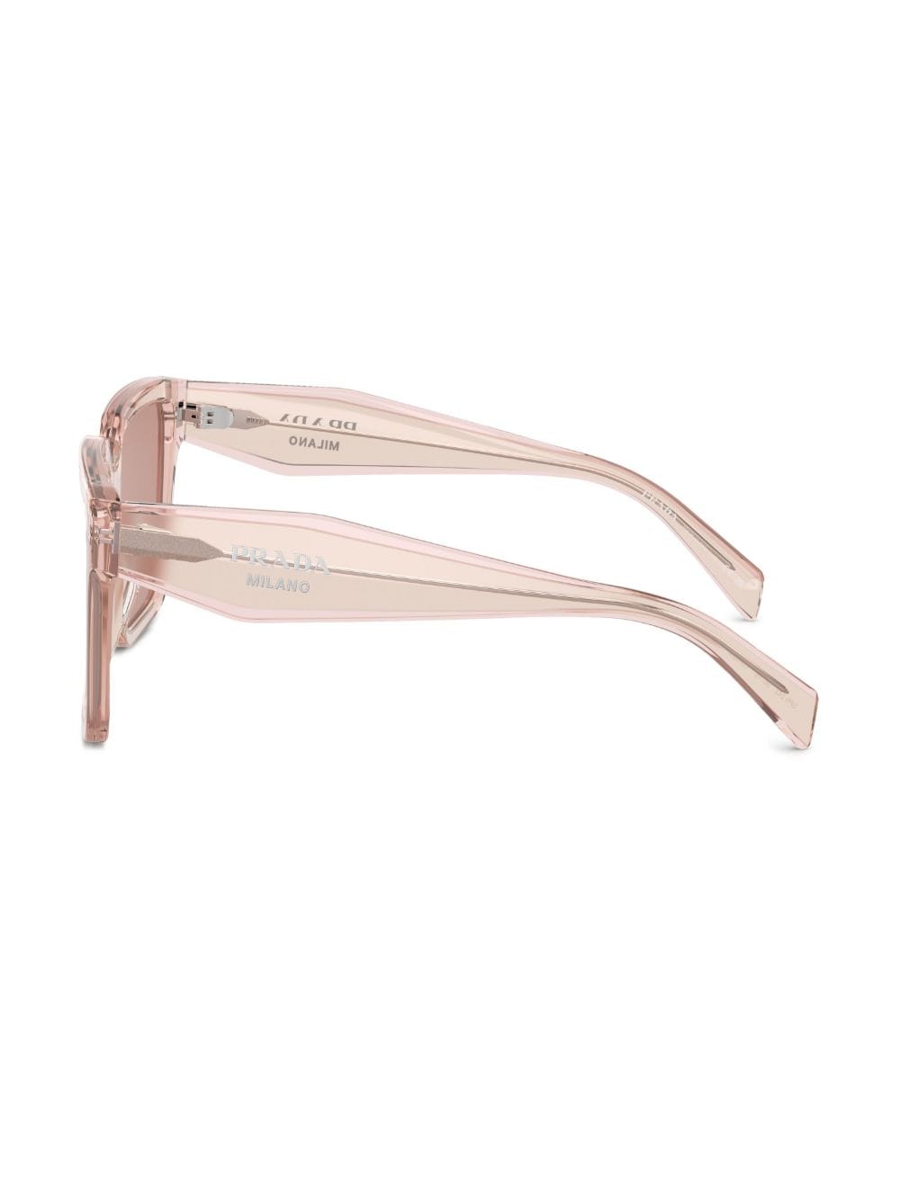 Shop Prada Tonal Oversized-frame Sunglasses In Pink