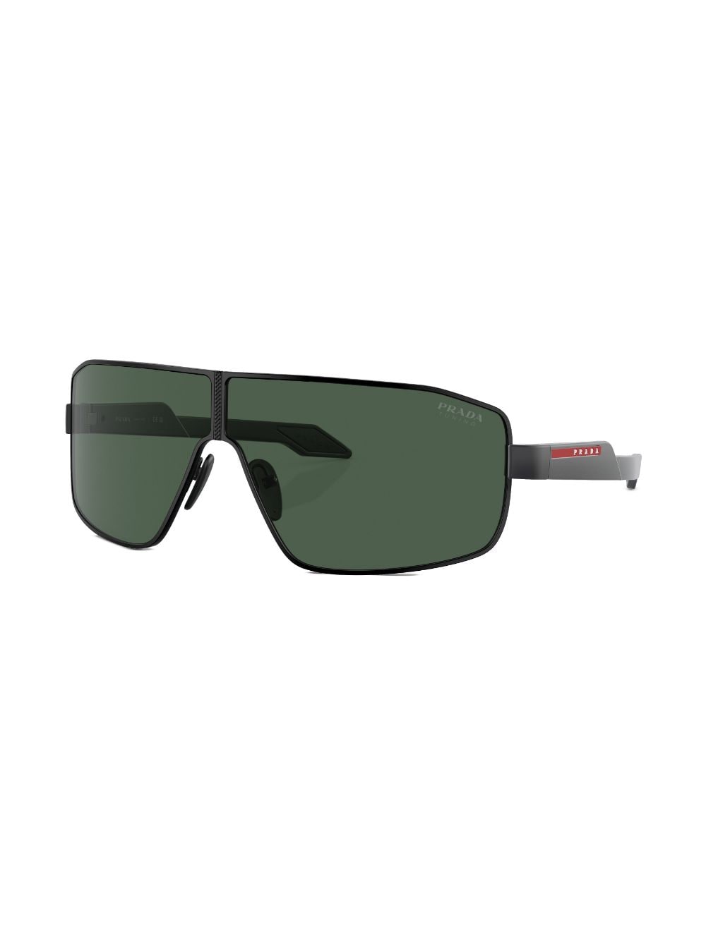 Shop Prada Oversize-frame Sunglasses In Black