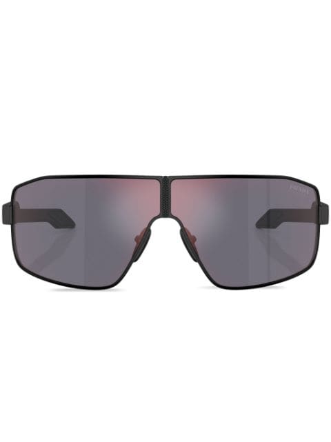 Prada Linea Rossa gradient-lenses shield-frame sunglasses