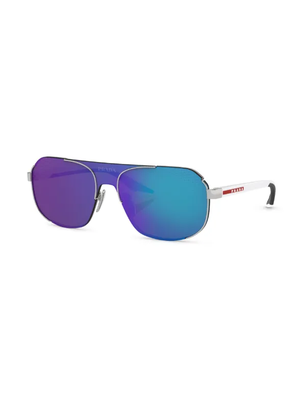 Prada round aviator clearance sunglasses