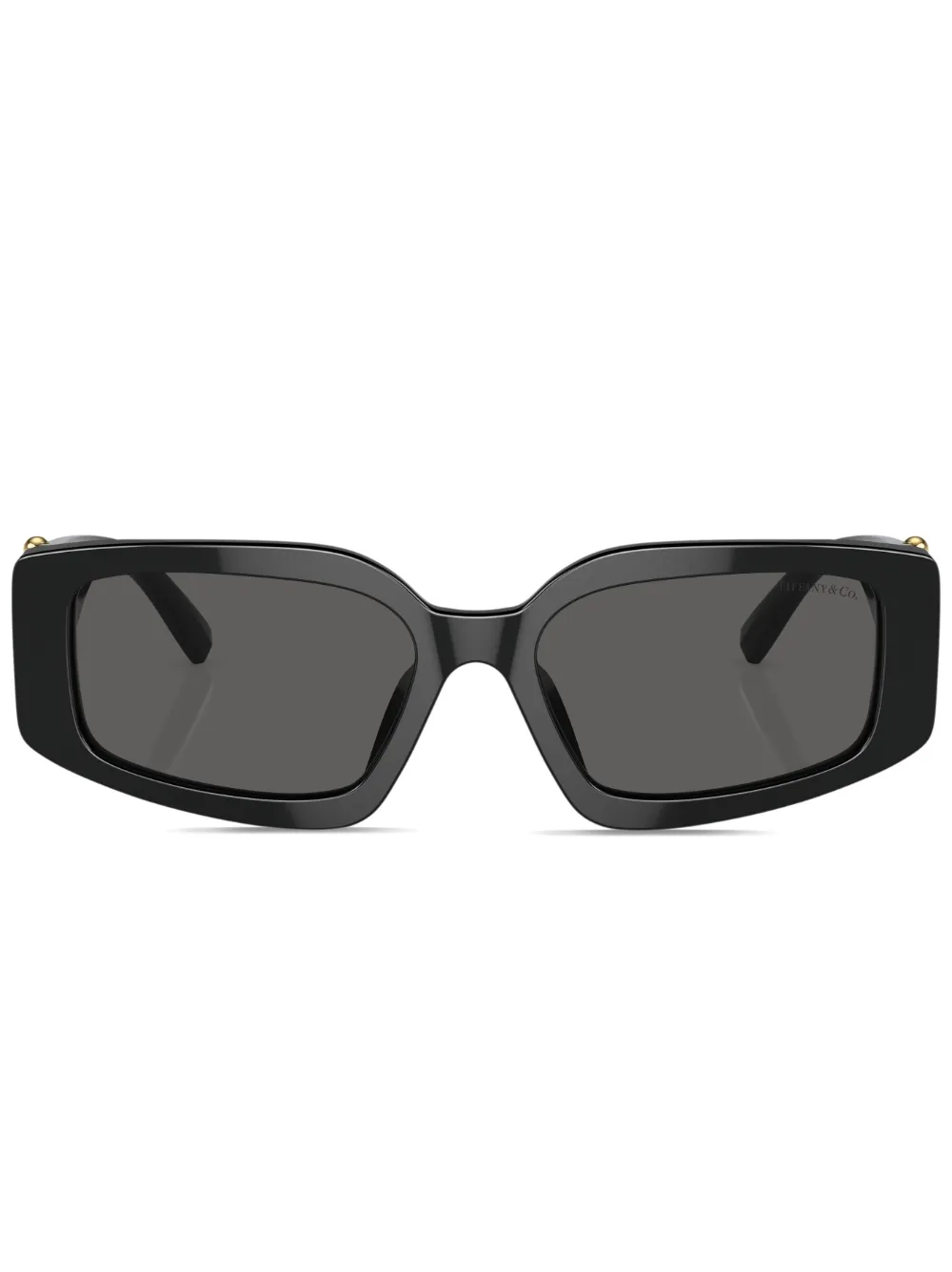 Tiffany & Co Eyewear tinted-lenses rectangle-frame sunglasses | Black | Image 1