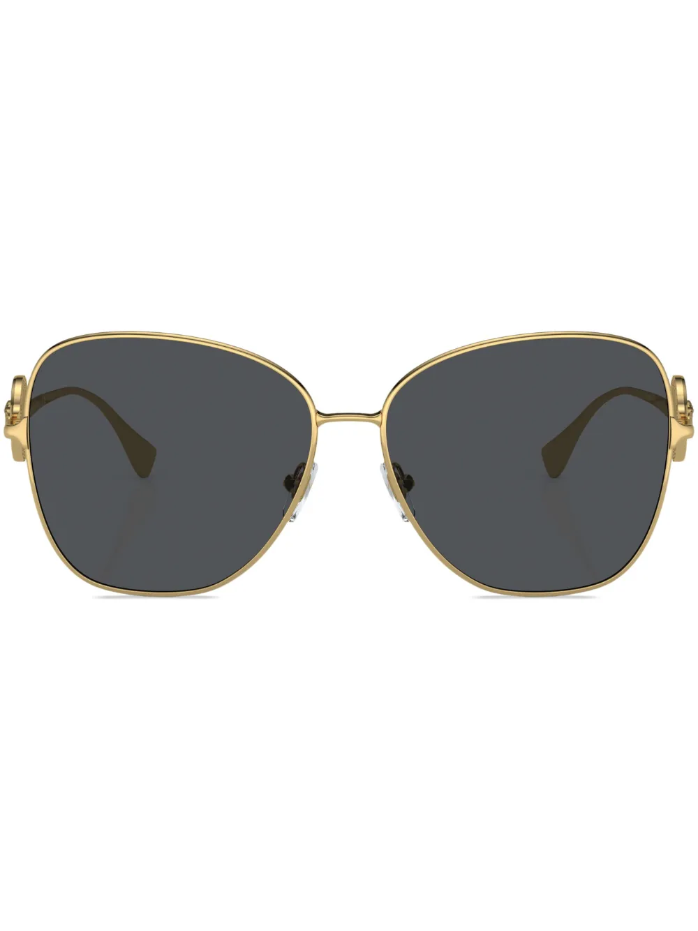 Versace Medusa Oversize-frame Sunglasses In Gold