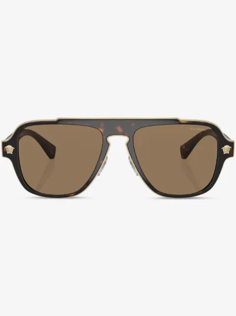 Versace Eyewear Pilotenbrille in Schildpattoptik