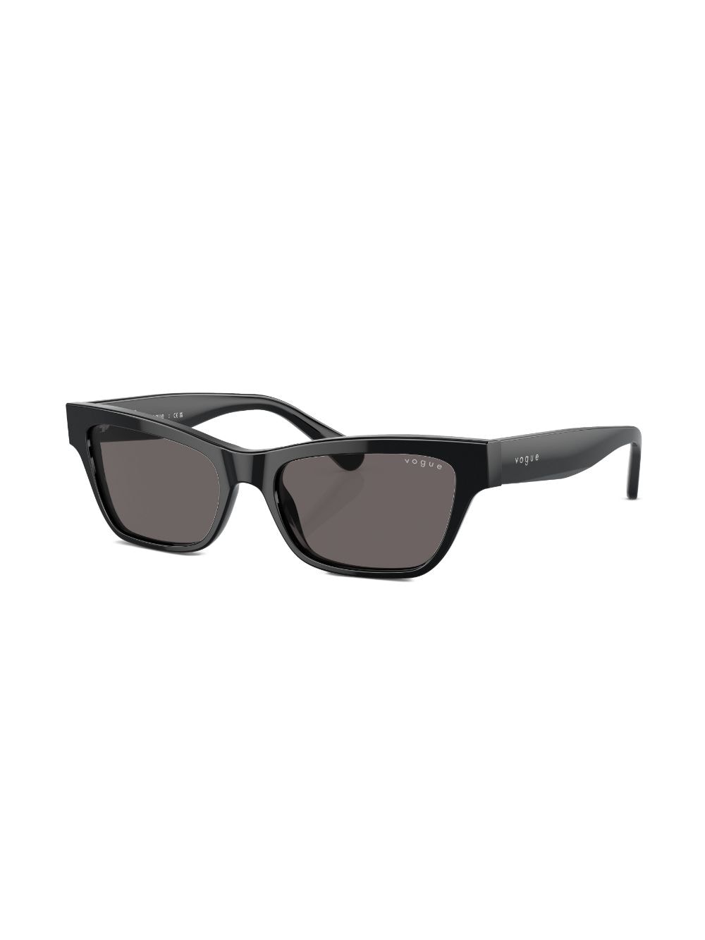 Shop Vogue Eyewear Cat-eye Frame Sunglasses In W44/87 Black