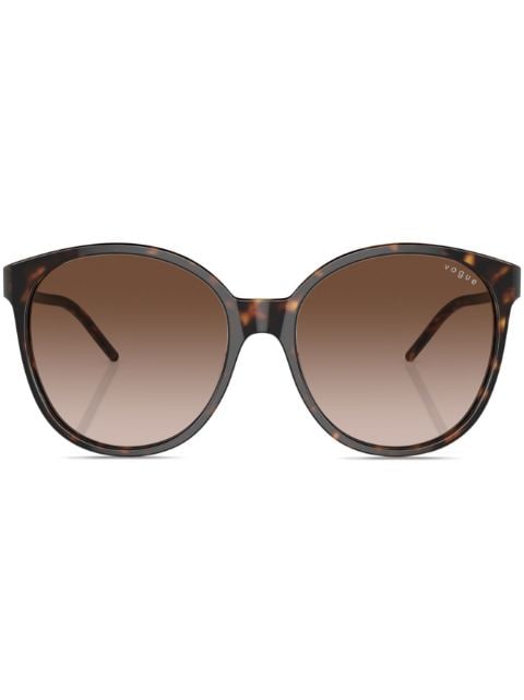 oversize-frame logo-print sunglasses 