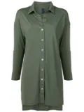 Lygia & Nanny Meline longline buttoned shirt - Green