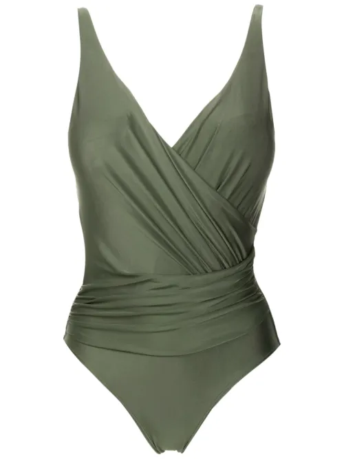 Maillot de bain Maísa Liso à design drapé - Lygia & Nanny - Modalova