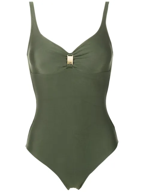 Lygia & Nanny Roberta Liso logo-plaque swimsuit