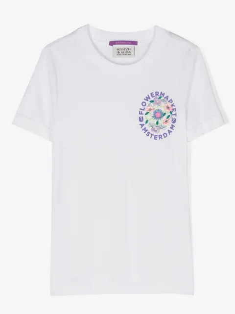 Scotch & Soda graphic-print cotton T-shirt