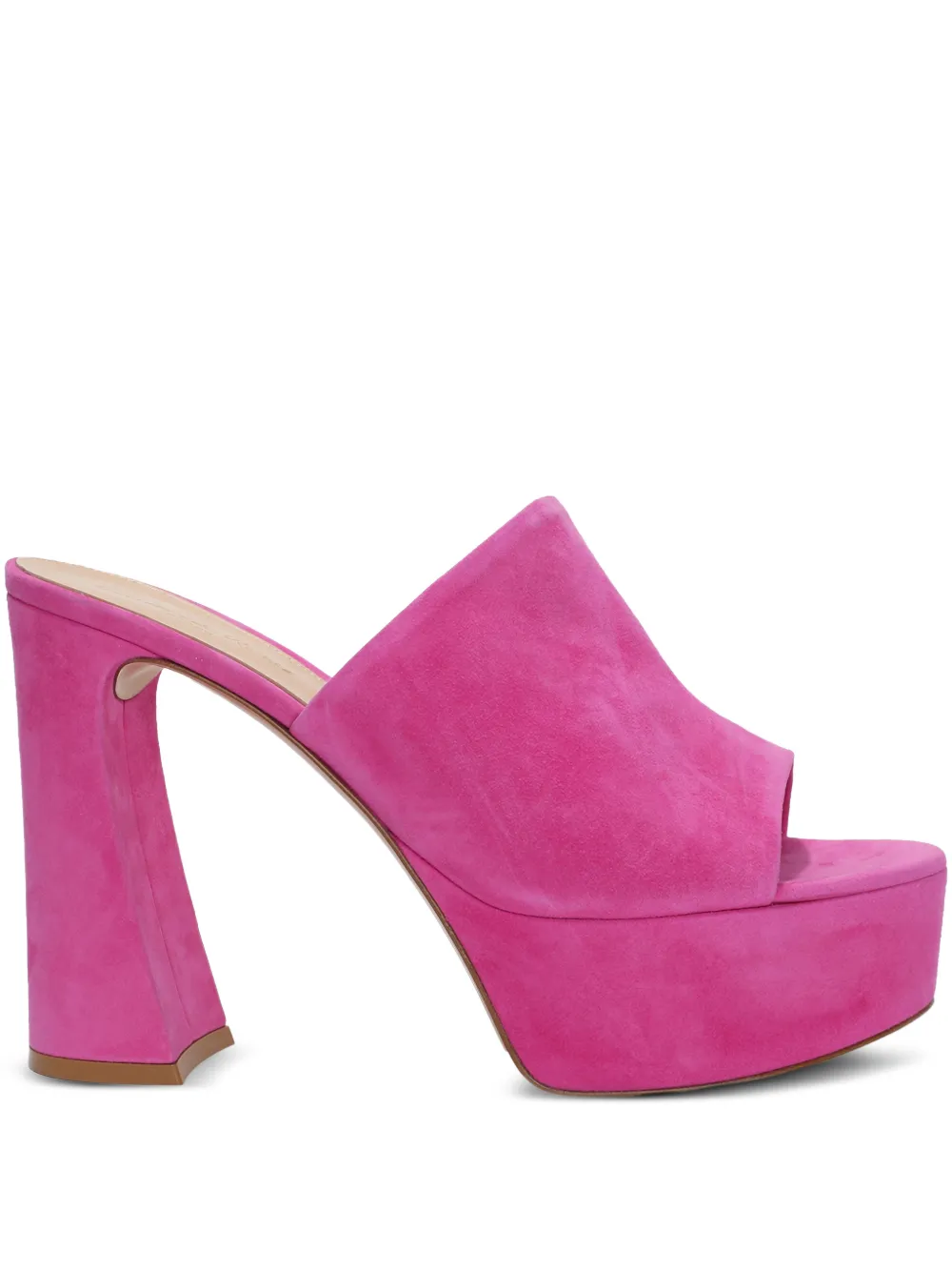 Gianvito Rossi Suède sandalen Roze