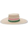 DESTREE straw sun hat - Neutrals