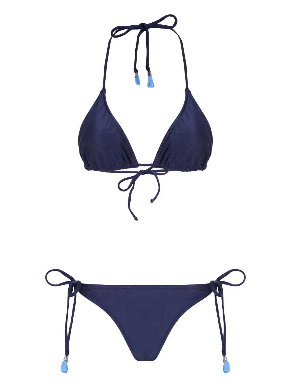 Lygia & Nanny Maya Tassel-tie Bikini In Blue