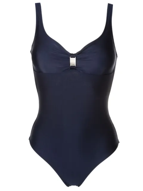 Lygia & Nanny Roberta logo-plaque swimsuit