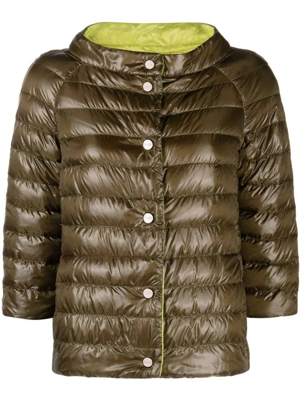 Herno 리버서블 퀼팅 재킷 | 그린 | Image 1