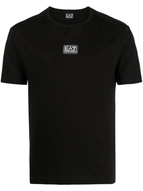 Ea7 Emporio Armani logo-patch cotton T-shirt