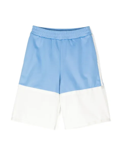 Fendi Kids bermudas a paneles con logo