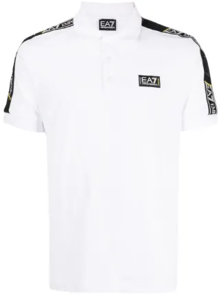 Ea7 polo shirt clearance white