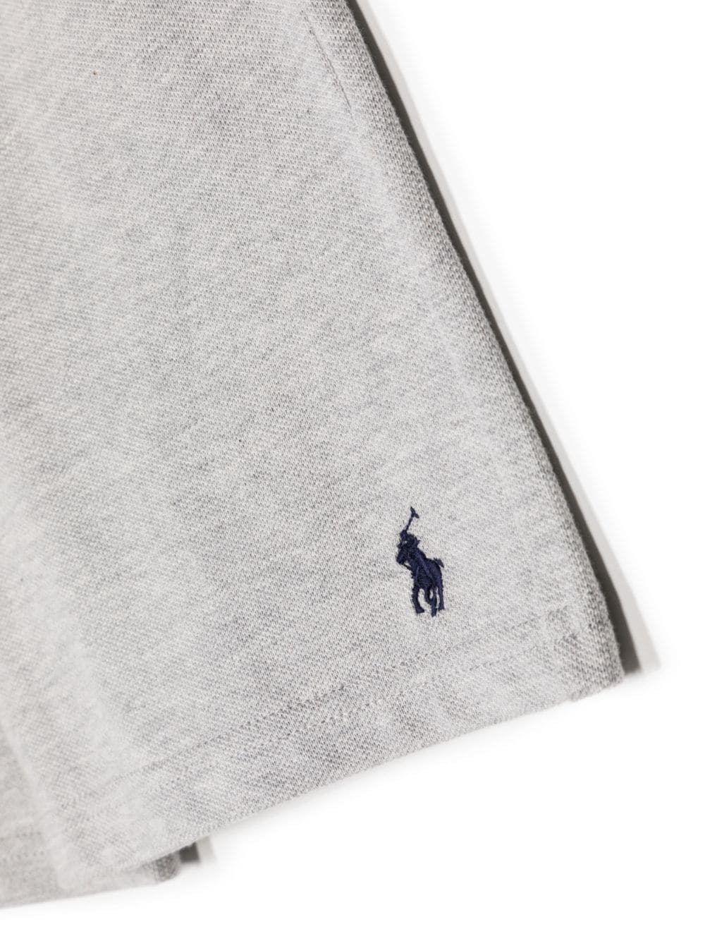 Shop Ralph Lauren Polo Pony Cotton Shorts In Grey