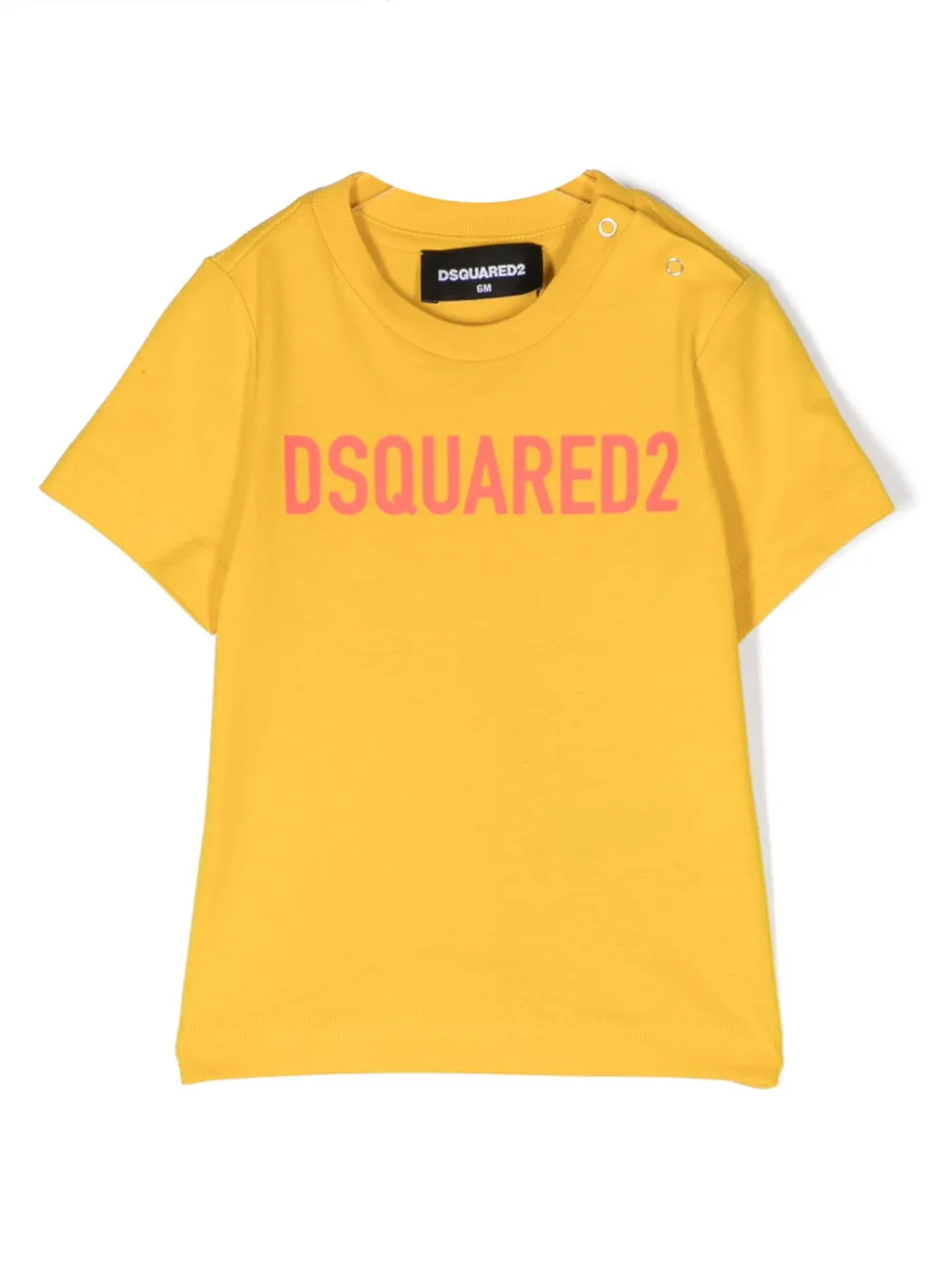 Dsquared2 Babies' Logo-print Cotton T-shirt In Gelb
