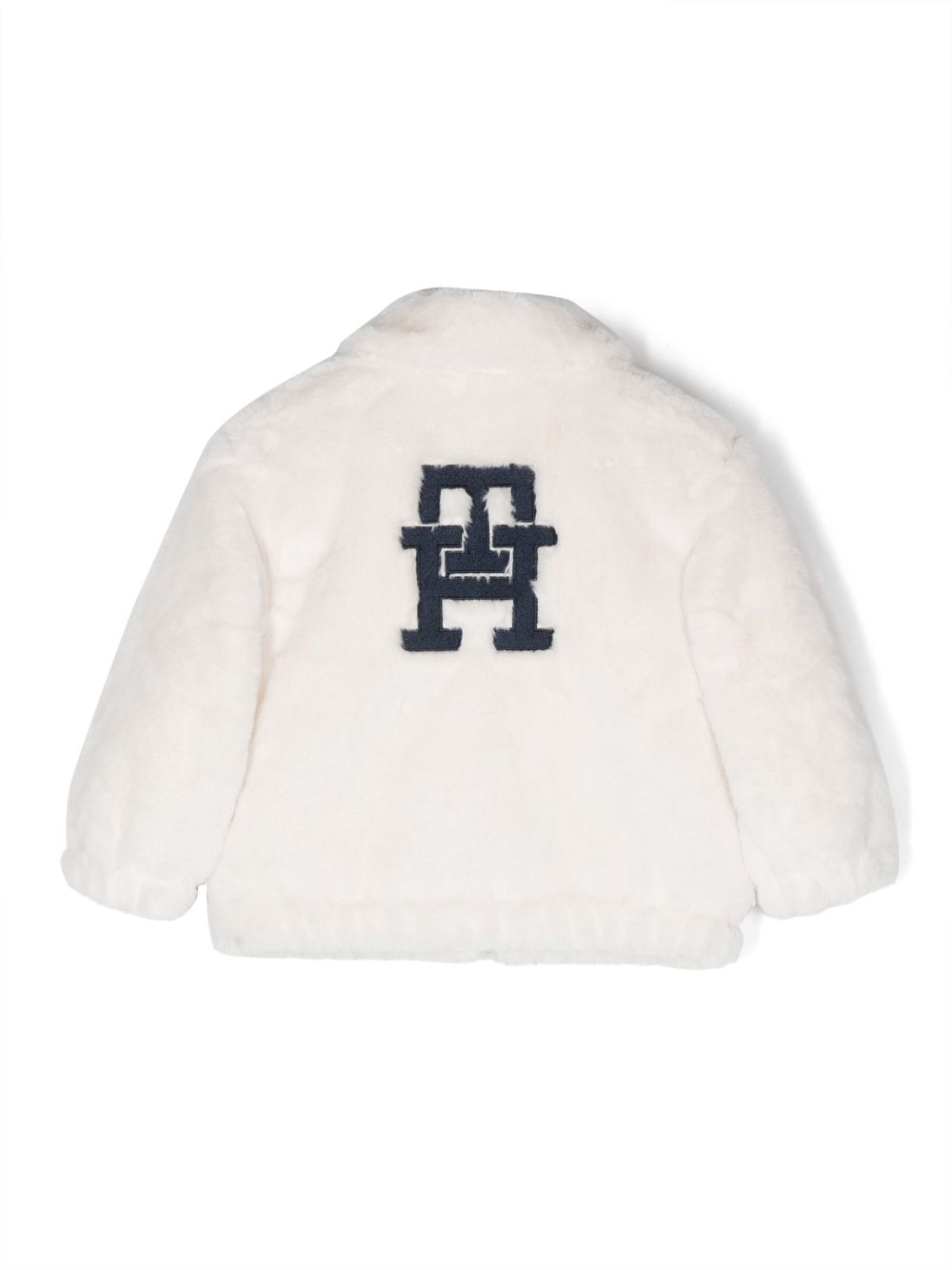 Tommy Hilfiger Junior Bomberjack met logopatch - Beige