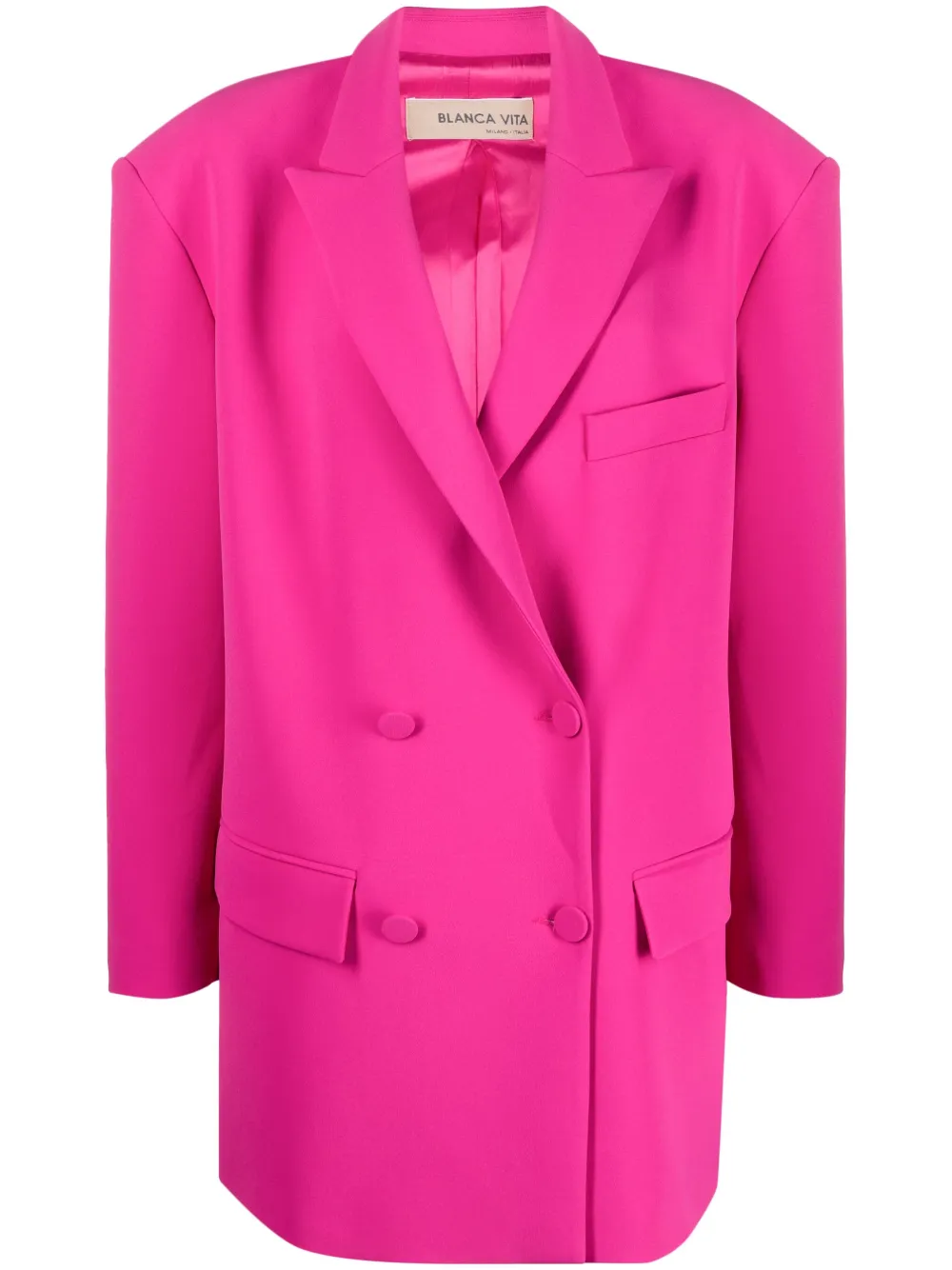 blanca vita gynura double-breasted blazer - pink