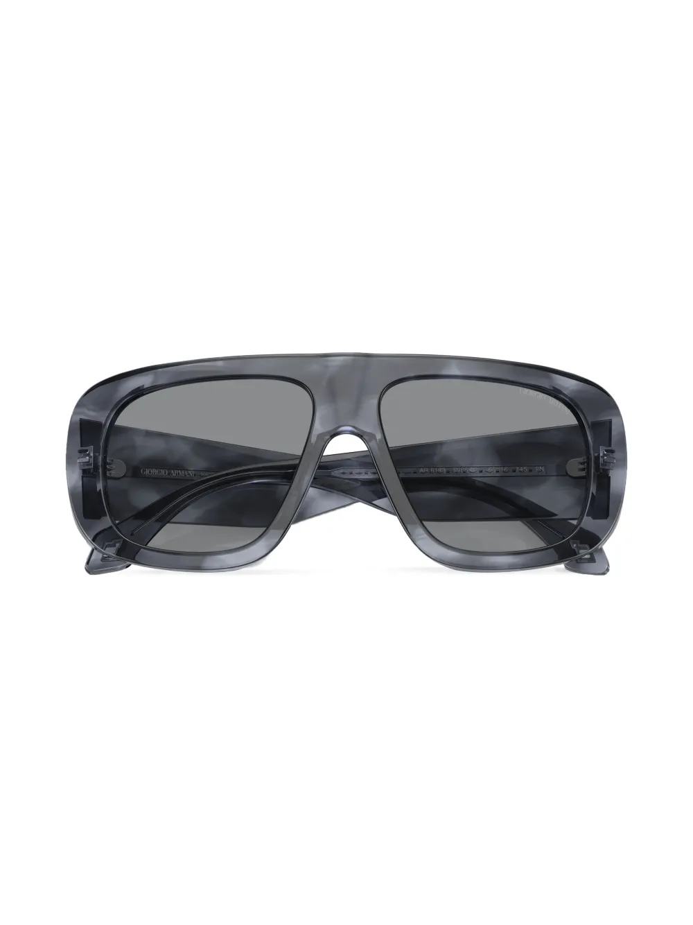 Giorgio Armani Zonnebril met logoprint Grijs