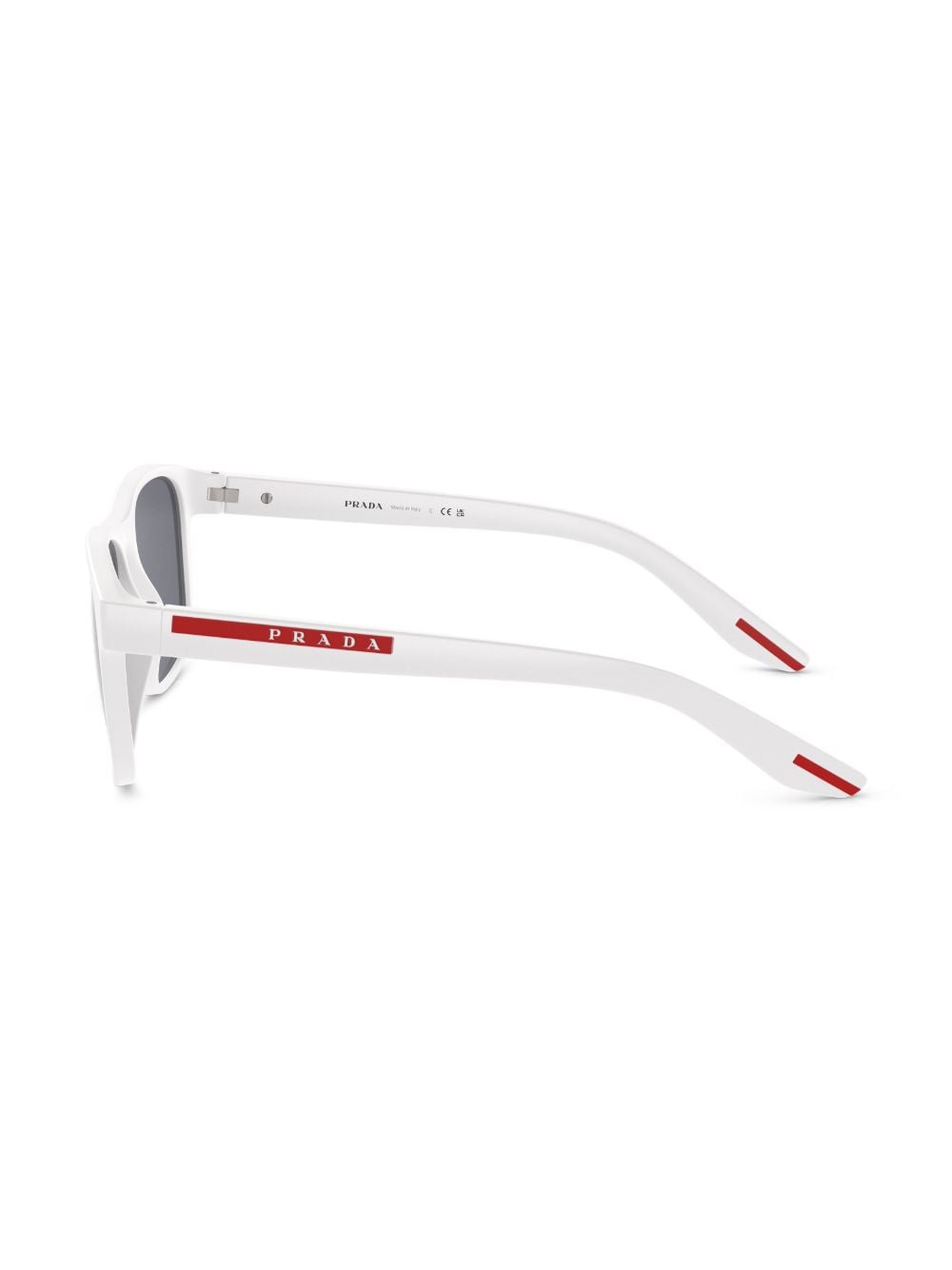 Shop Prada Rectangle-frame Sunglasses In White