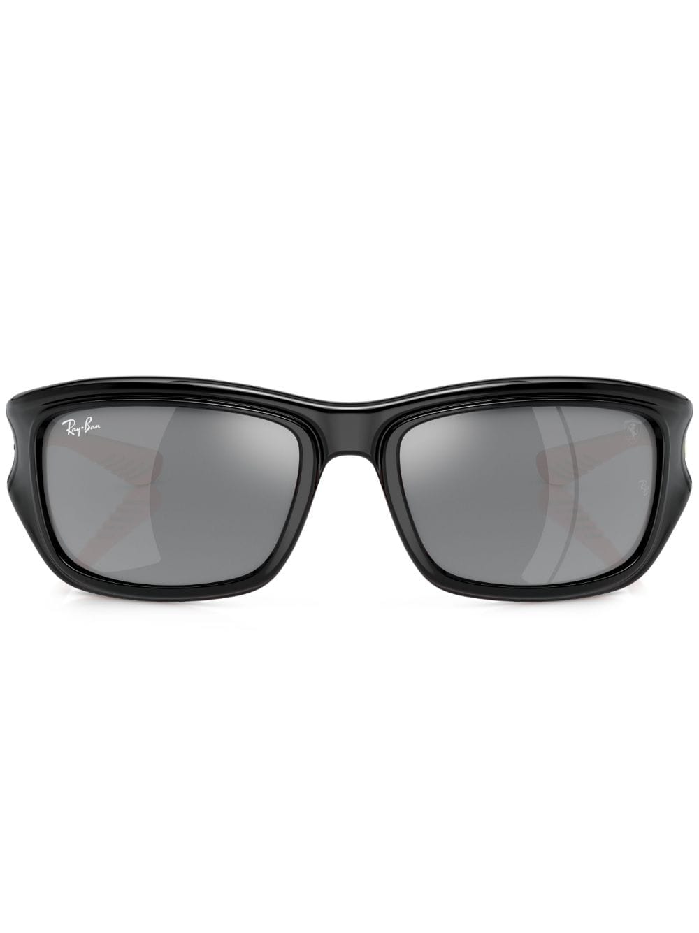 Ray Ban Gradient-lenses Rectangle-frame Sunglasses In Schwarz