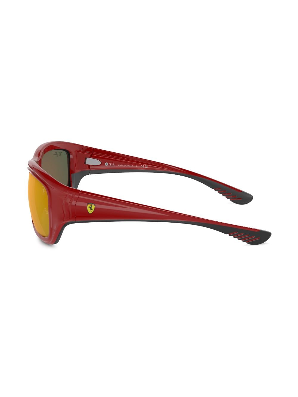 Ray-Ban Zonnebril met rond montuur - Rood