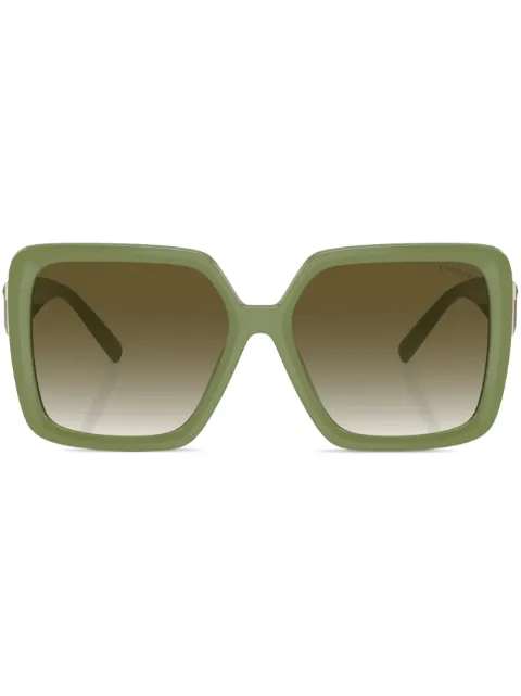 Tiffany & Co Eyewear overisze-frame logo-plaque sunglasses 